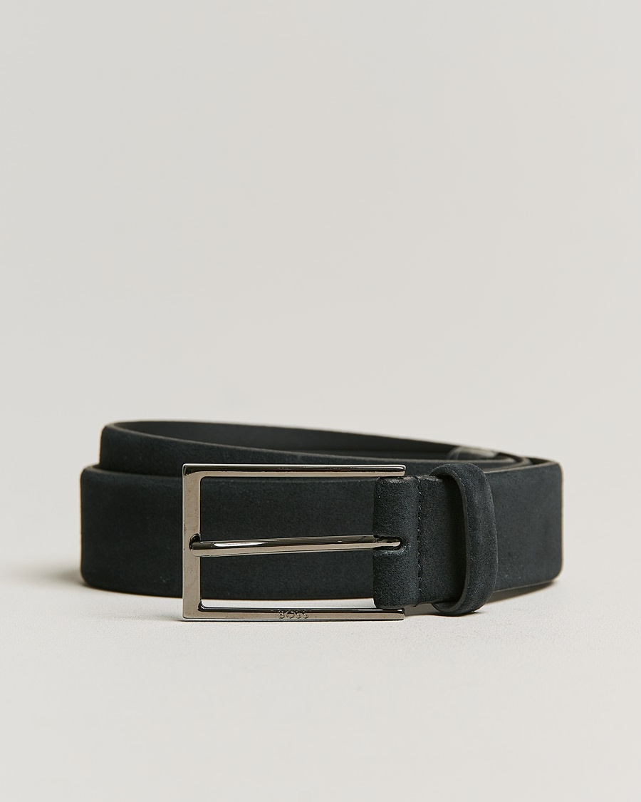 Herren | | BOSS BLACK | Calindo Suede Belt Dark Blue