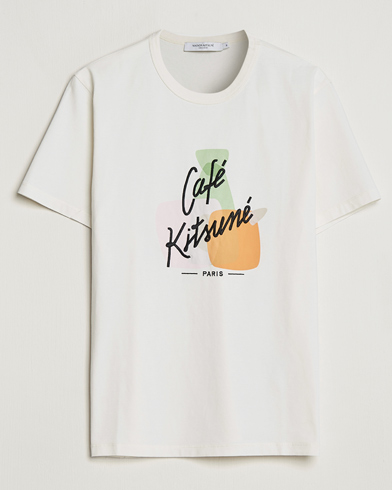 Herren | Maison Kitsuné | Café Kitsuné | Crew T-Shirt Coconut Milk