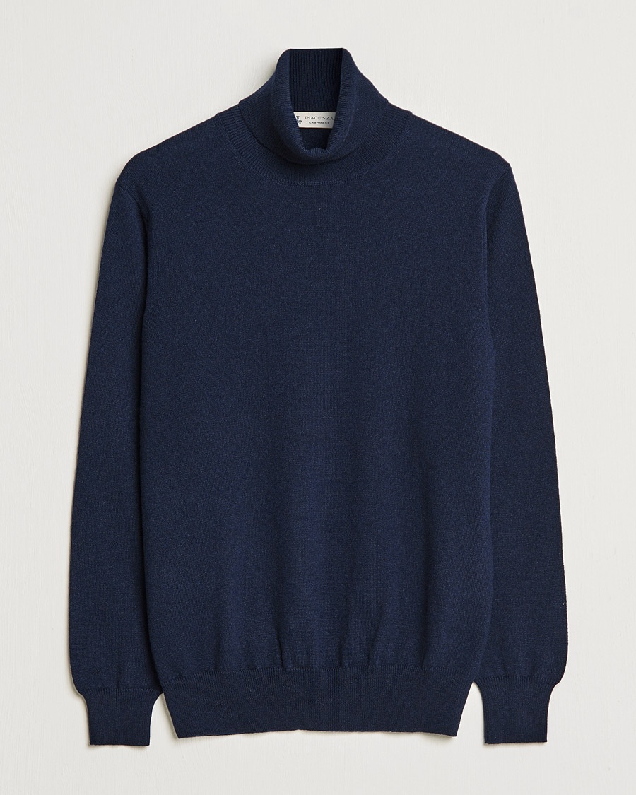 Piacenza Cashmere Cashmere Rollneck Sweater Navy – Blau