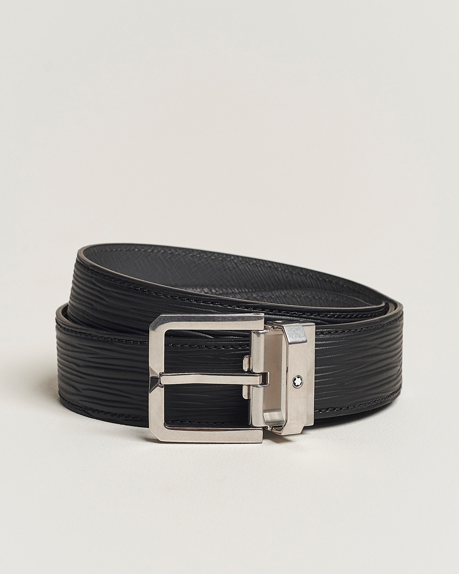Montblanc 35mm Leather Belt Black – Schwarz
