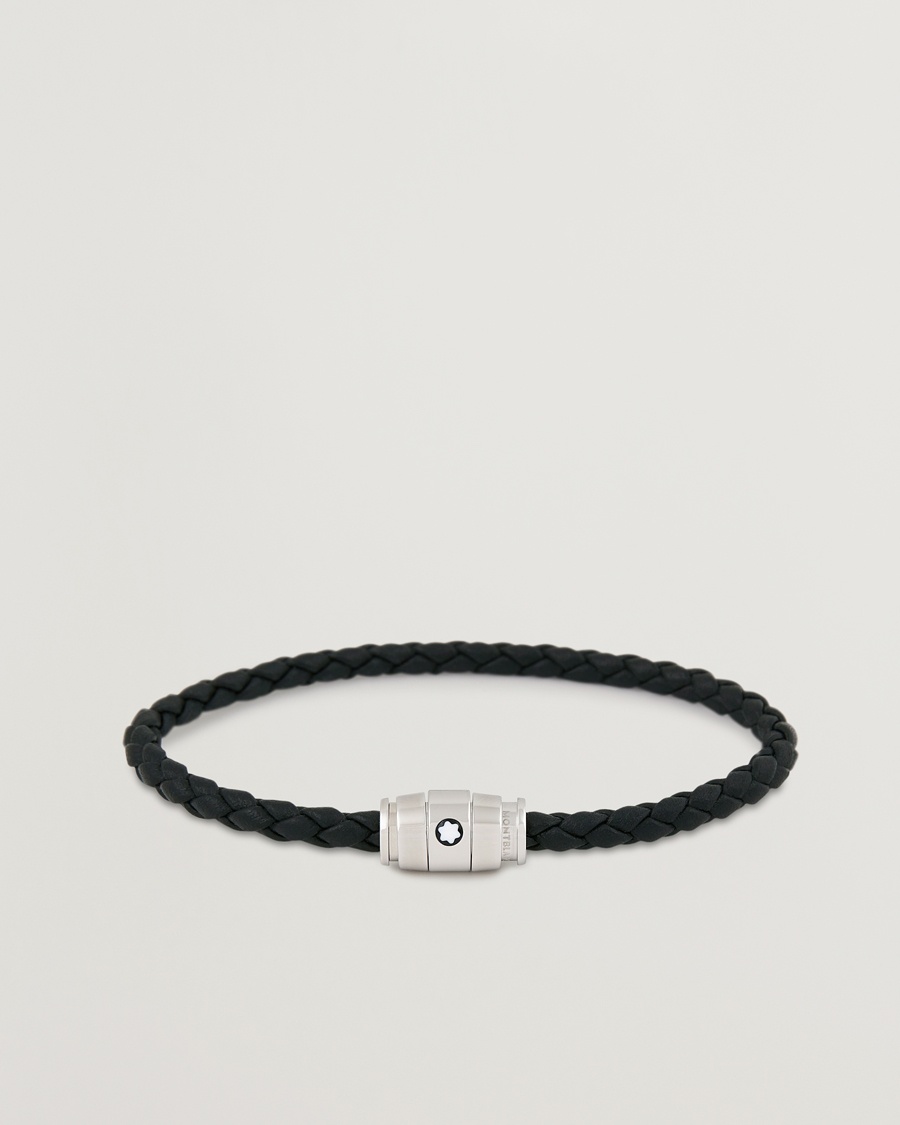 Herren | Accessoires | Montblanc | Bracelet Steel 3 Rings Leather Black