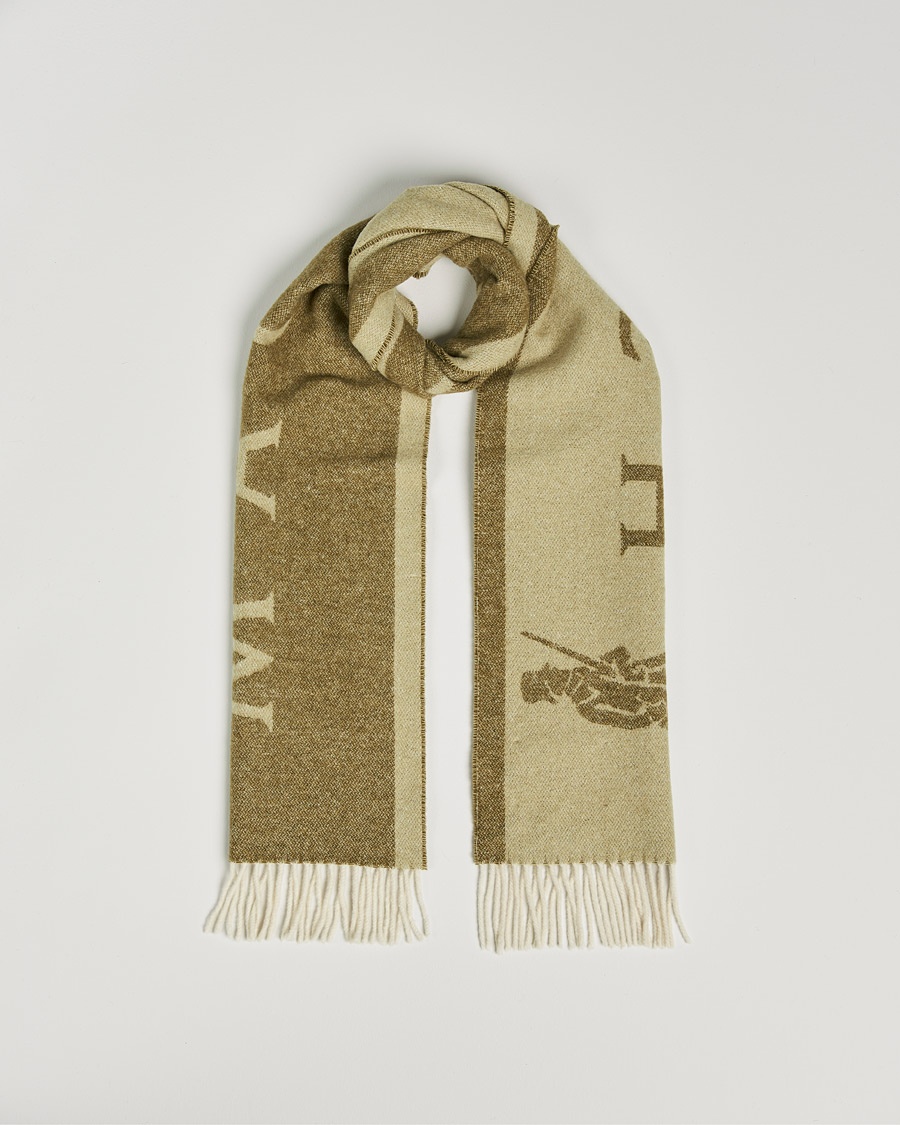 Mackintosh Edinburg Wool Scarf Green bei CareOfCarl.de