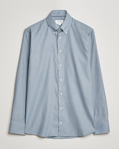 Herren | Freizeithemden | Eton | Wrinkle Free Button Down Oxford Shirt Light Blue 