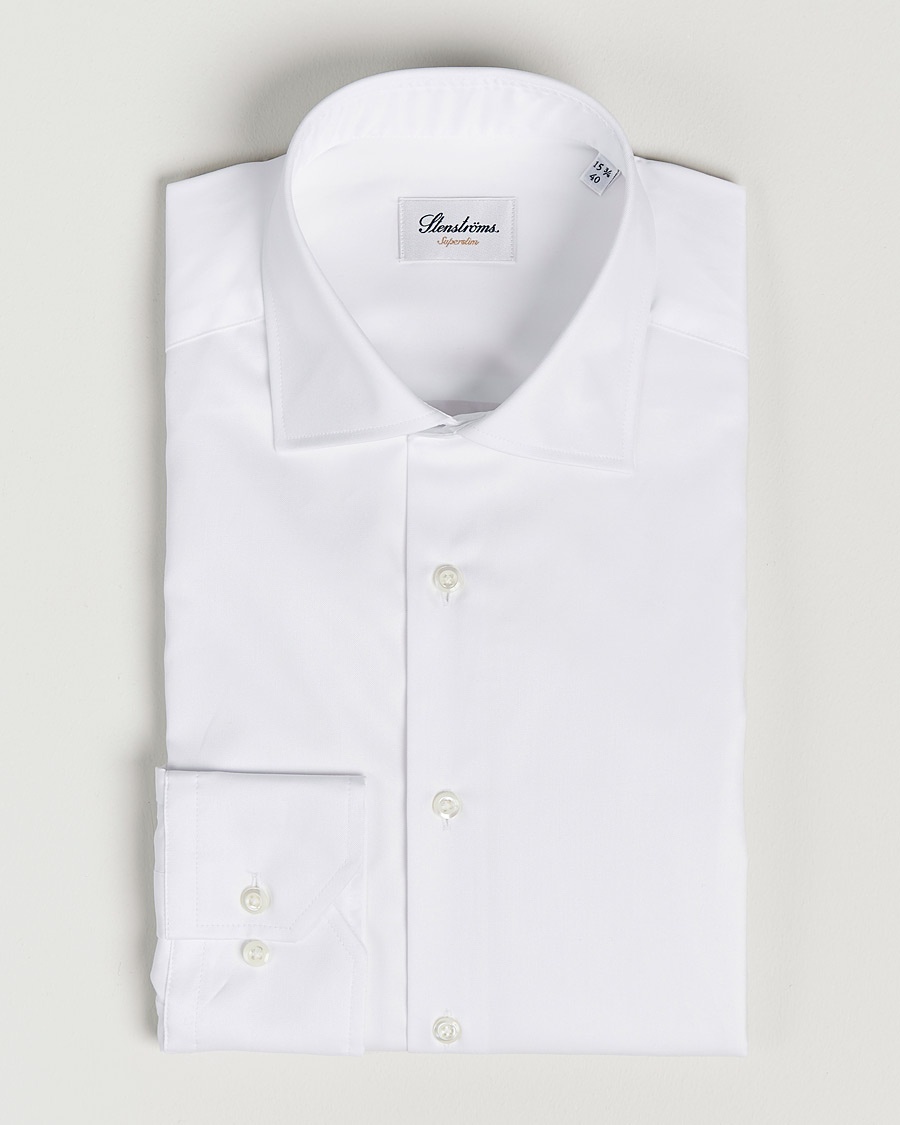 Herren | | Stenströms | Superslim Plain Shirt White