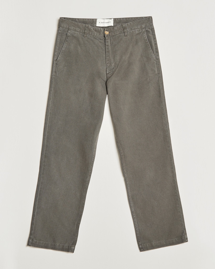 Herren | | A Day's March | Redwood Cotton/Tencel Trousers Olive
