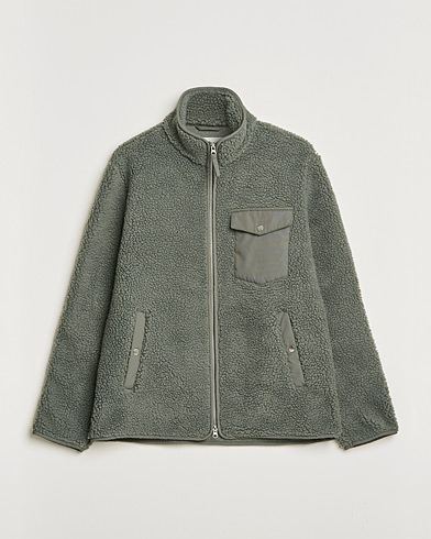 Herren | A Day's March | A Day's March | Tone Pile Fleece Jacket Dusty Green