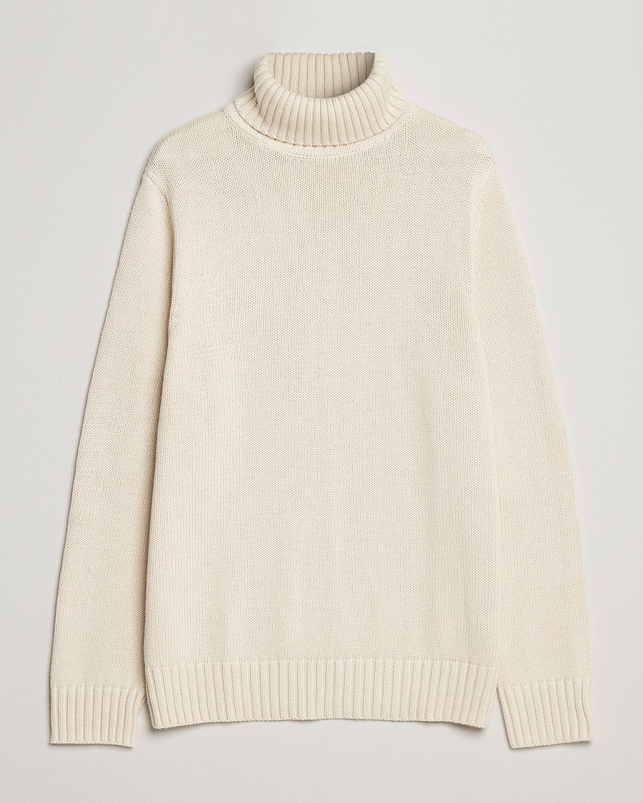 Herren | | A Day's March | Forres Cotton/Cashmere Rollneck Off White