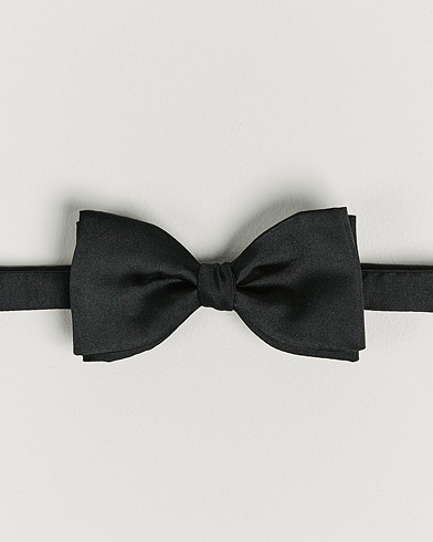 Herren | Fliegen | Stenströms | Self Tied Silk Bow Tie Black