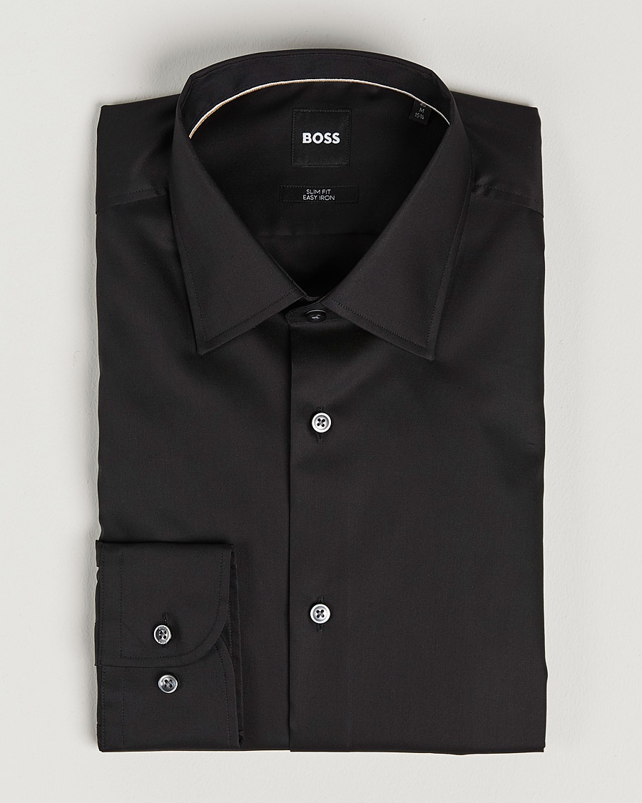 Herren | BOSS BLACK | BOSS BLACK | Hank Slim Fit Shirt Black