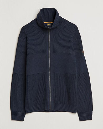 Herren |  | BOSS ORANGE | Kamondo Full Zip Sweater Dark Blue
