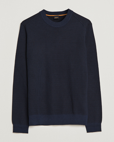 Herren | Strickpullover | BOSS ORANGE | Abovemo Knitted Sweater Dark Blue