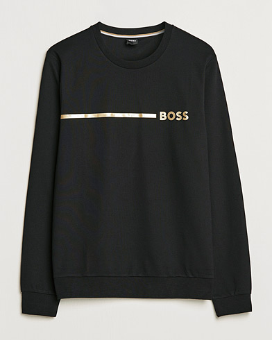 Herren | BOSS | BOSS BLACK | Tracksuit Sweatshirt Black/Gold