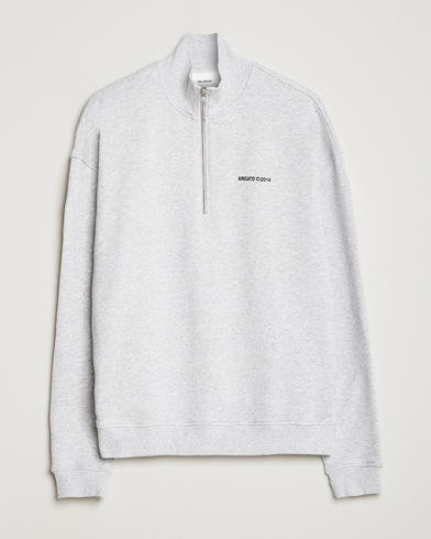 Herren |  | Axel Arigato | Monogram Half Zip Sweater Grey Melange