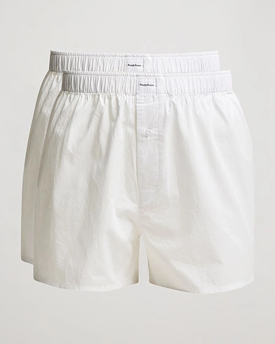 Herren | Unterhosen | Bread & Boxers | 2-Pack Boxer Shorts White