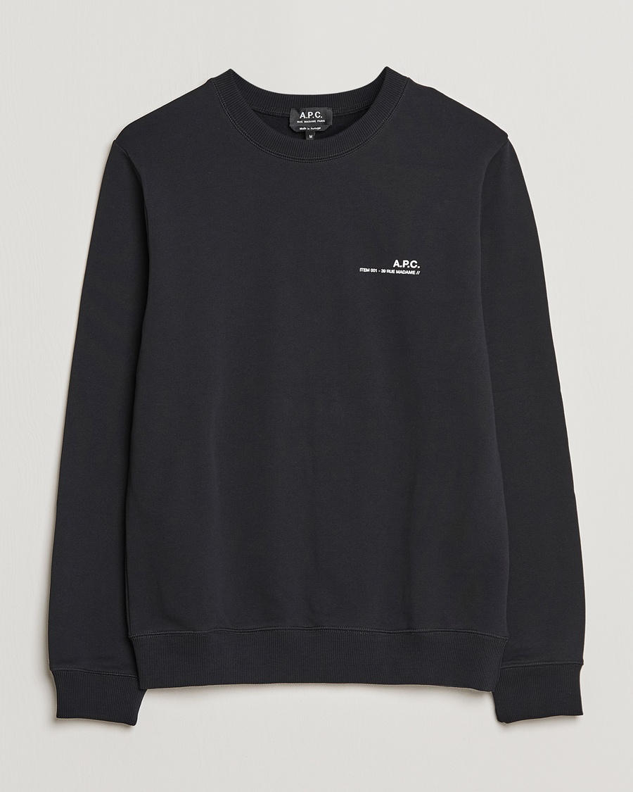 Herren | | A.P.C. | Item Sweatshirt Black