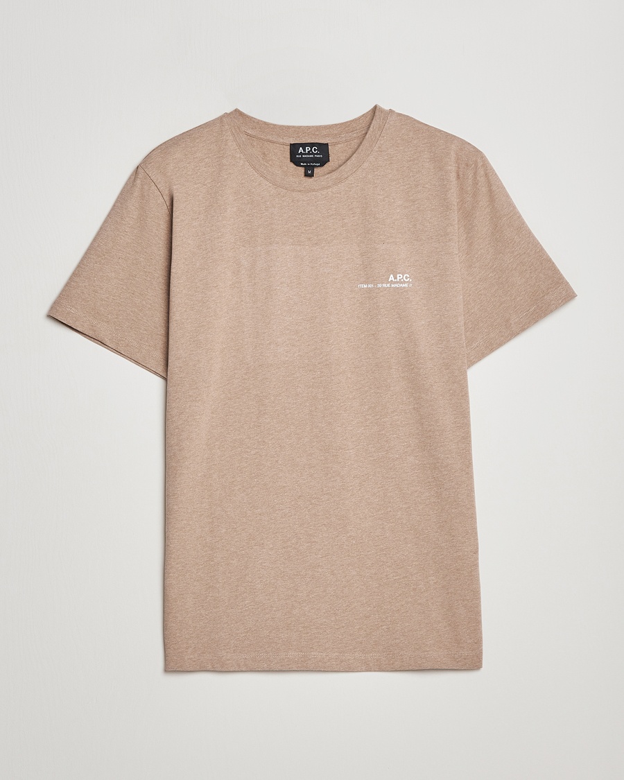 Herren | | A.P.C. | Item T-Shirt Heather Beige