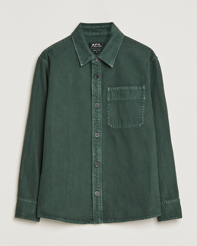 Herren | Overshirts | A.P.C. | Basile Shirt Jacket Dark Green