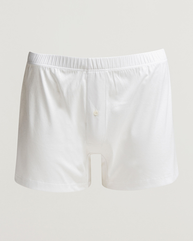 Herren | Unterwäsche | Zimmerli of Switzerland | Sea Island Cotton Boxer Shorts White