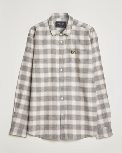 Herren | Freizeithemden | Lyle & Scott | Checked Cotton Shirt Taupe