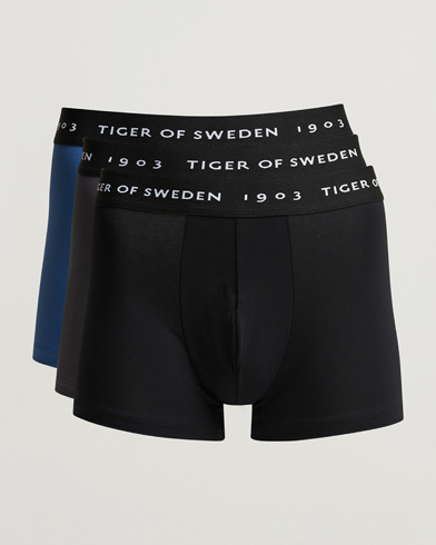 Herren | Tiger of Sweden | Tiger of Sweden | Hermod 3-Pack Organic Cotton Trunck Blue Black