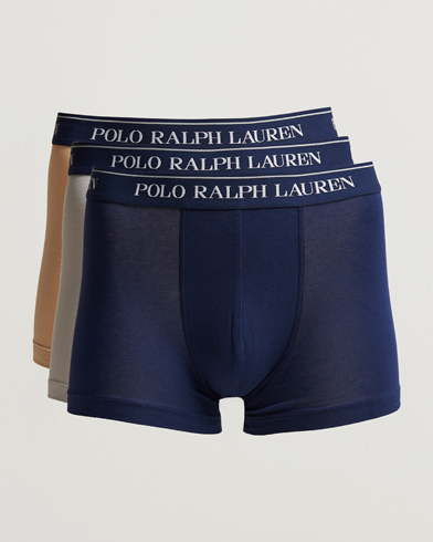 Herren | Slips | Polo Ralph Lauren | 3-Pack Trunk Grey/Navy/Sand