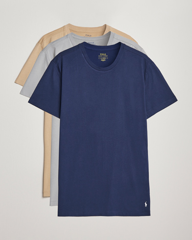 Herren |  | Polo Ralph Lauren | 3-Pack Crew Neck T-Shirt Grey/Navy/Sand Dune
