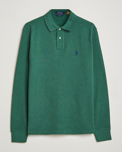Herren |  | Polo Ralph Lauren | Custom Slim Fit Long Sleeve Polo Verano Green Heather