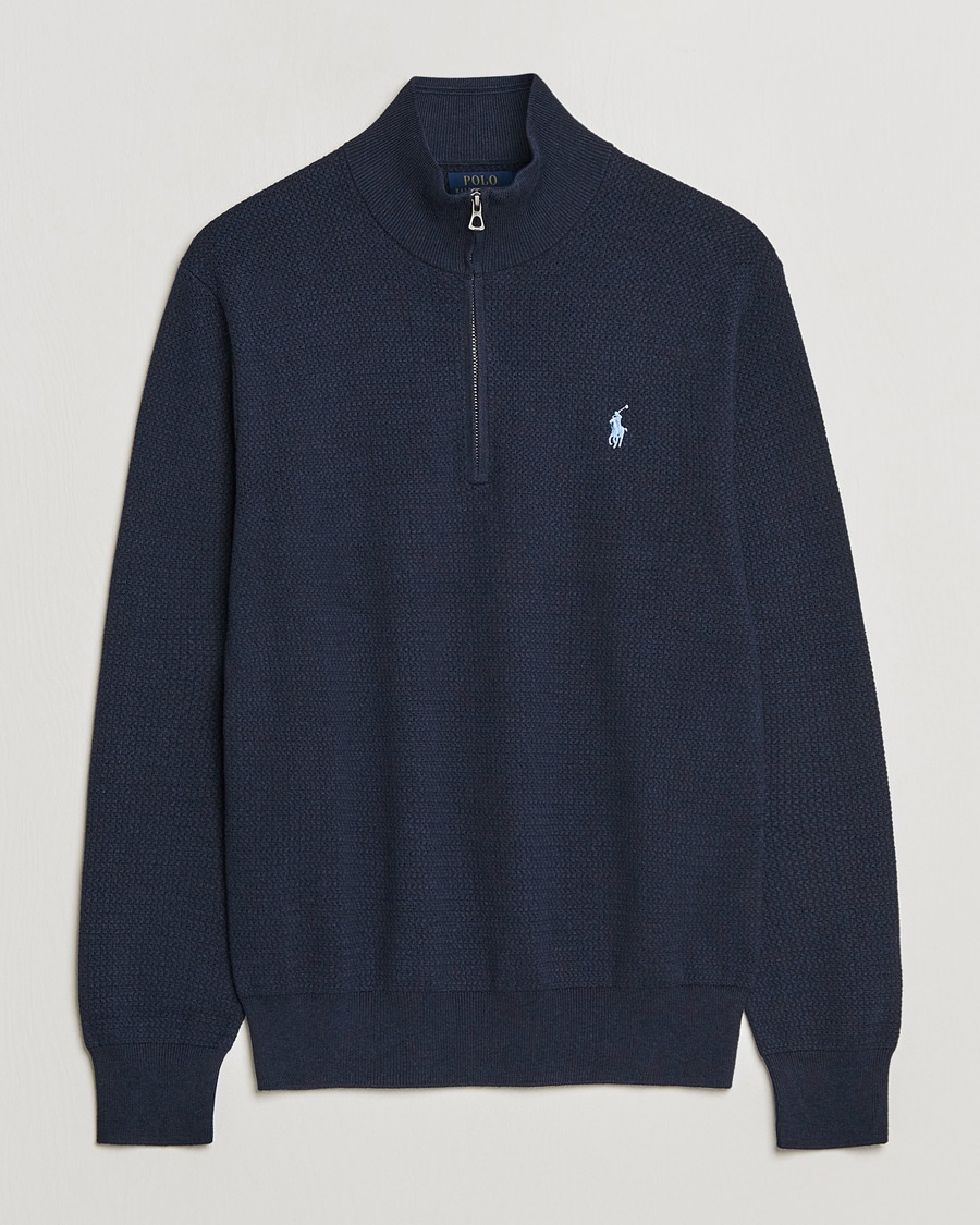 Herren | | Polo Ralph Lauren | Textured Half Zip Navy Heather