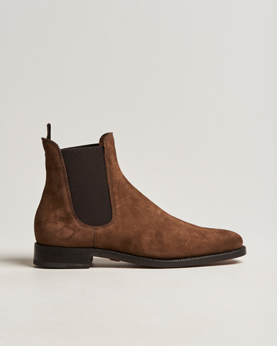 Herren | Schuhe | Ralph Lauren Purple Label | Penfield Chelsea Boots Chestnut Suede
