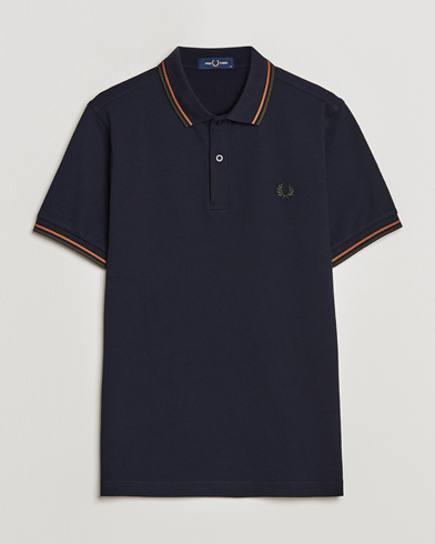 Herren | Poloshirt | Fred Perry | Twin Tipped Pique Navy Night Green