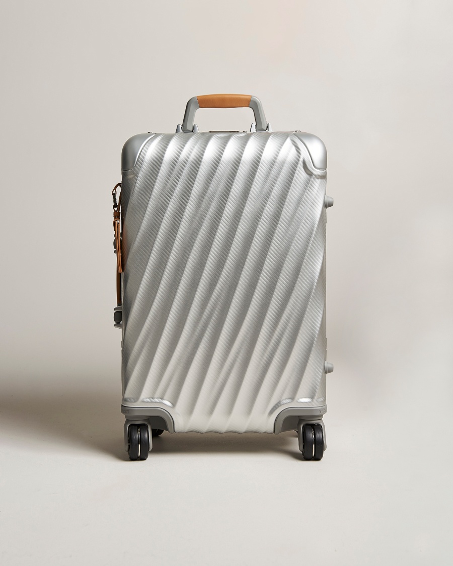 TUMI International Carry-on Aluminum Trolley Texture Silver – Silber