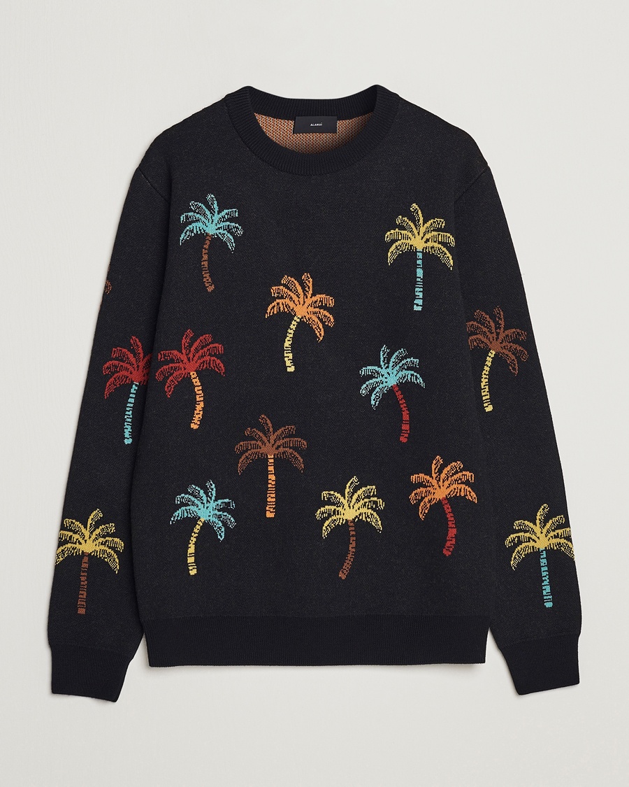 Herren | | Alanui | Palm Tree Jacquard Sweater Black