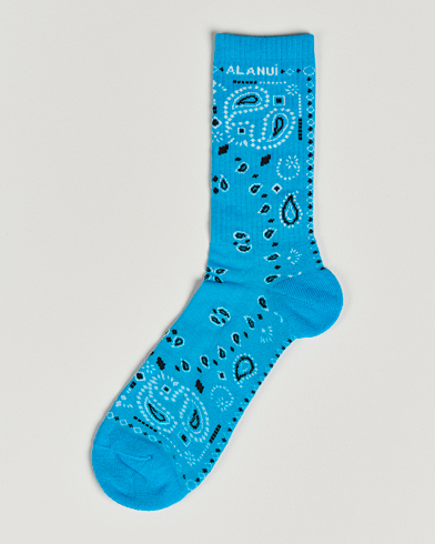 Herren | Alanui | Alanui | Bandana Socks Light Blue