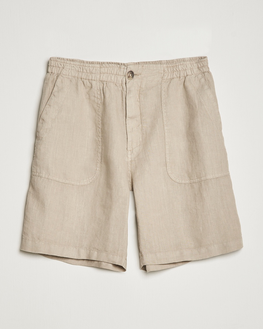 Herren | | Altea | Linen Shorts Beige