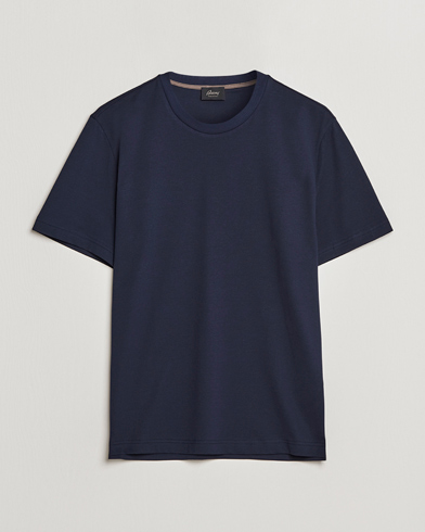 Herren | Brioni | Brioni | Short Sleeve Cotton T-Shirt Navy