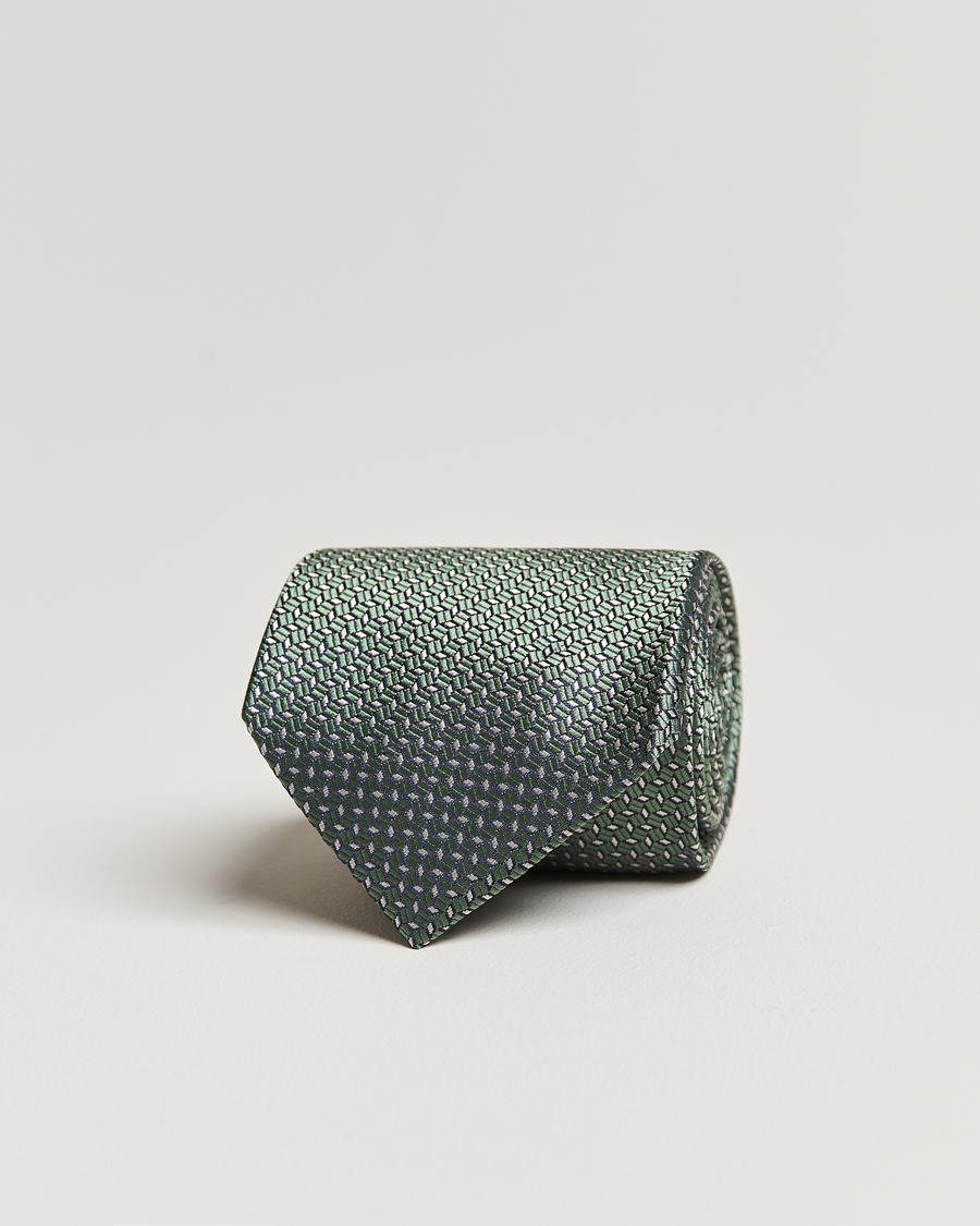 Herren | | Brioni | Microstructure Silk Tie Light Green