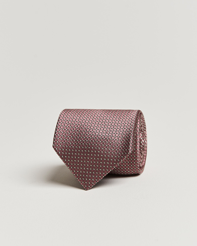 Herren |  | Brioni | Microstructure Silk Tie Rosa