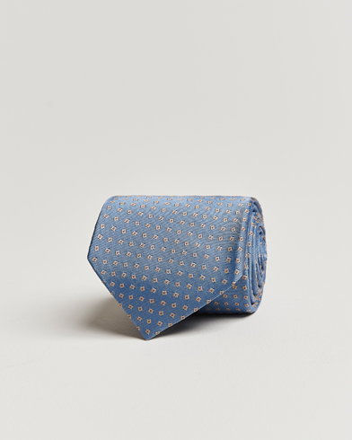 Herren | Krawatten | Brioni | Printed Silk Tie Light Blue