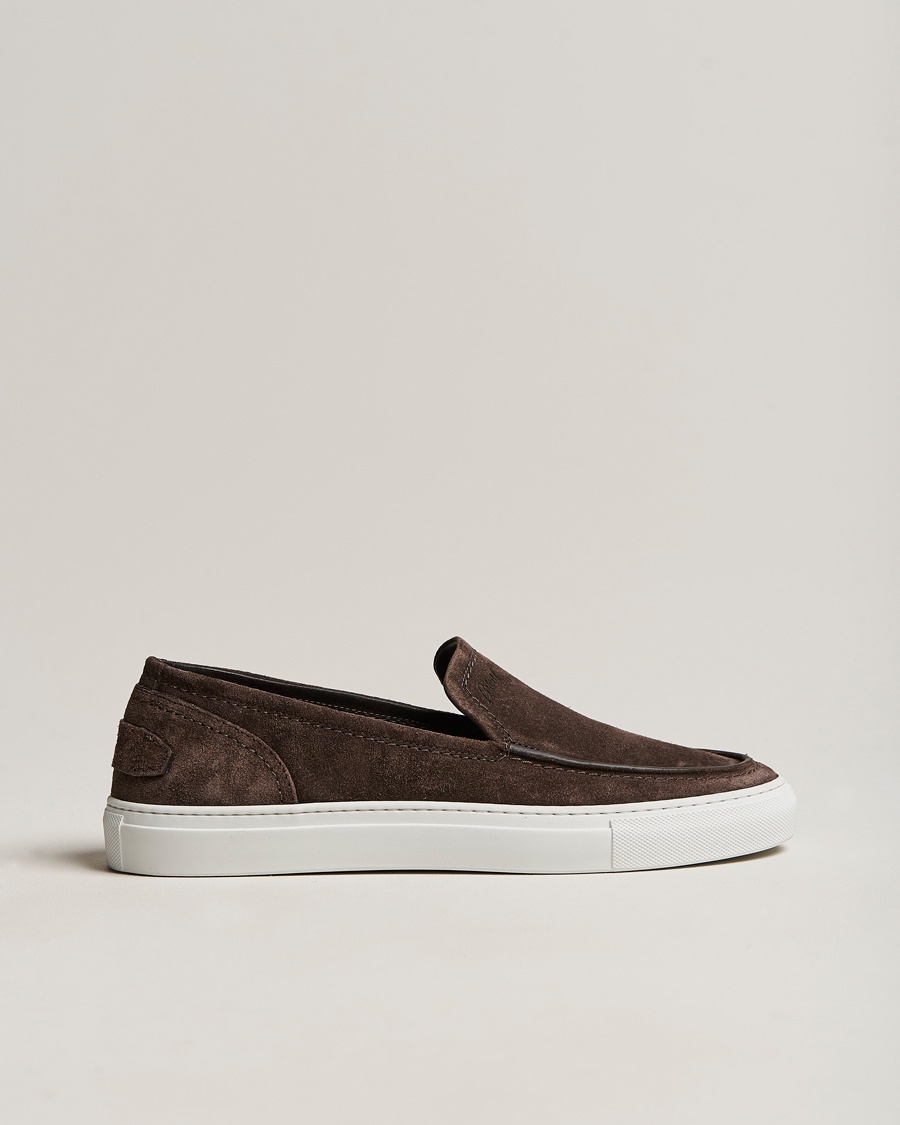 Herren | | Brioni | Casetta Suede Loafers Dark Brown