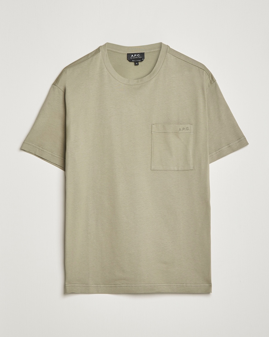 Herren | | A.P.C. | Short Sleeve Pocket T-Shirt Light Olive