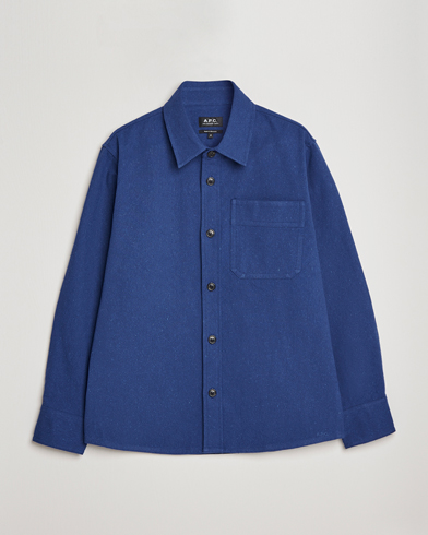 Herren | Overshirts | A.P.C. | Basile Cotton Shirt Jacket Navy