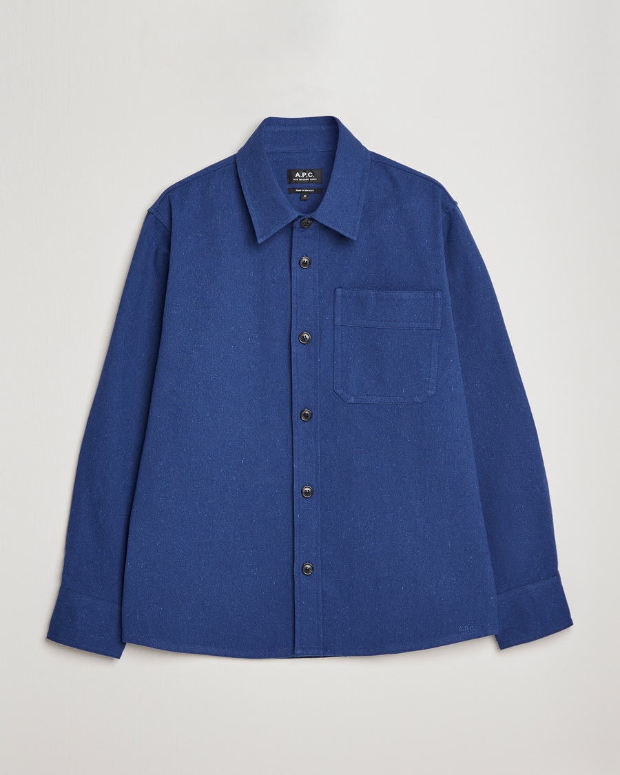 Herren | | A.P.C. | Basile Cotton Shirt Jacket Navy