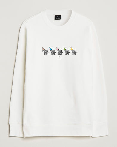 Herren |  | PS Paul Smith | Zebra Organic Cotton Sweatshirt Ecru