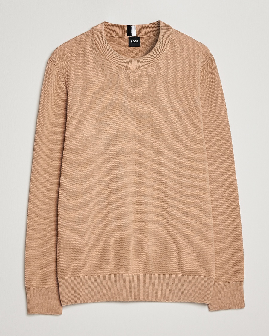 Herren | | BOSS | Ecaio Knitted Sweater Medium Beige