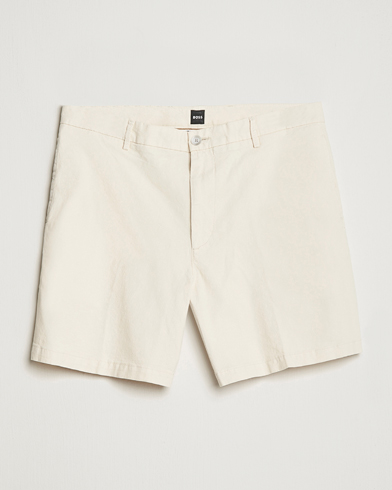 Herren |  | BOSS BLACK | Karlos Cotton/Linen Shorts Open White