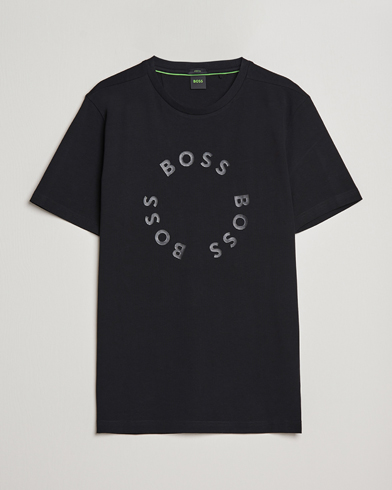 Herren | BOSS GREEN | BOSS GREEN | Circle Logo Crew Neck T-Shirt Black