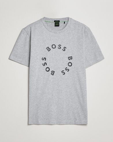 Herren | Active | BOSS Athleisure | Circle Logo Crew Neck T-Shirt Light Grey