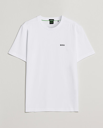 Herren | Weiße T-Shirts | BOSS GREEN | Logo Crew Neck T-Shirt White