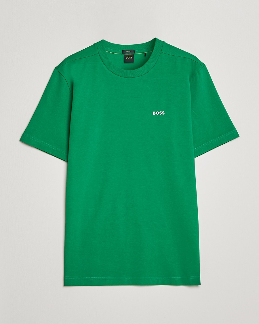 Herren | | BOSS Athleisure | Logo Crew Neck T-Shirt Open Green