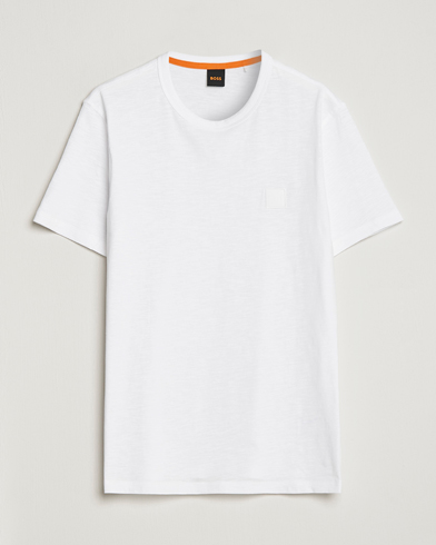 Herren | BOSS ORANGE | BOSS ORANGE | Tegood Slub Crew Neck T-Shirt White